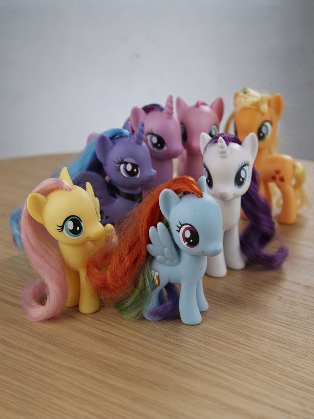 Lot of 7 My Little Pony G4 Figures 6" MLP Ponies Brushable